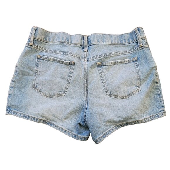 Isabel Maternity By Ingrid & Isabel Womens Midi Short Denim Shorts Size 8 JJ3540 - Picture 2 of 5